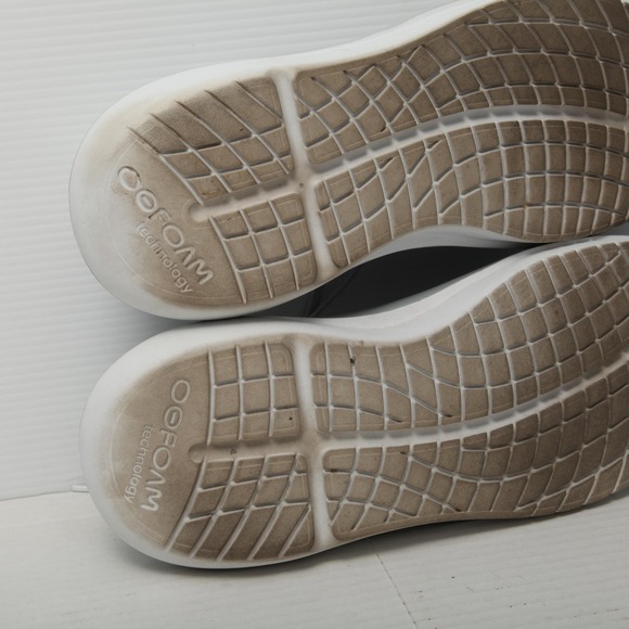 OOFOS Lace Up Shoes Mens Size 13 Gray Recovery Sneakers Low Top Athletic Comfort - Picture 10 of 13